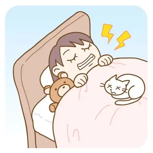 ギリギリ音を立てる歯ぎしりの画像