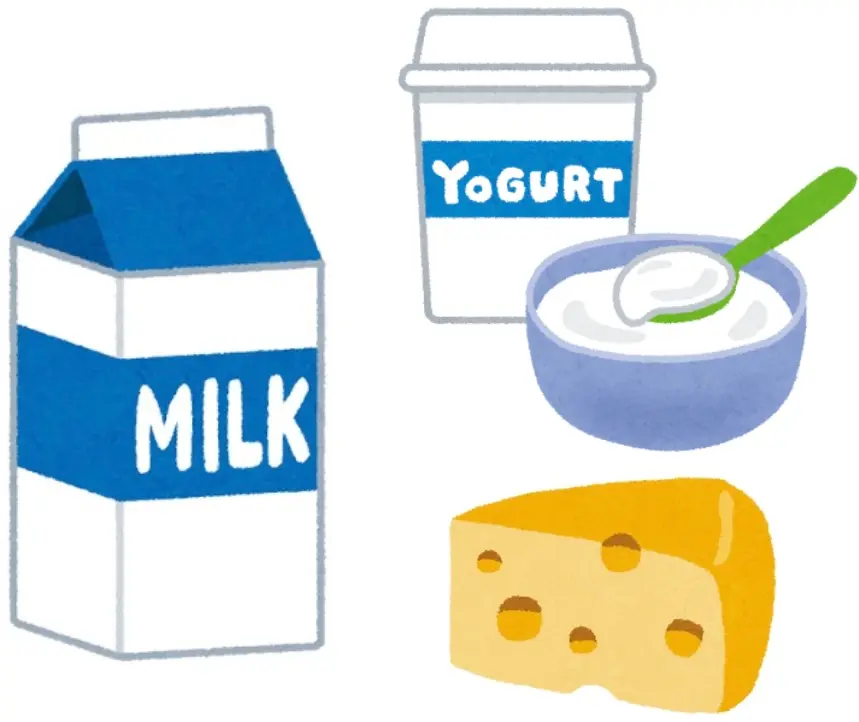 牛乳・ヨーグルト・チーズの画像