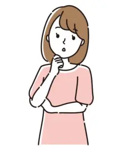 歯について考えている女性のイラスト