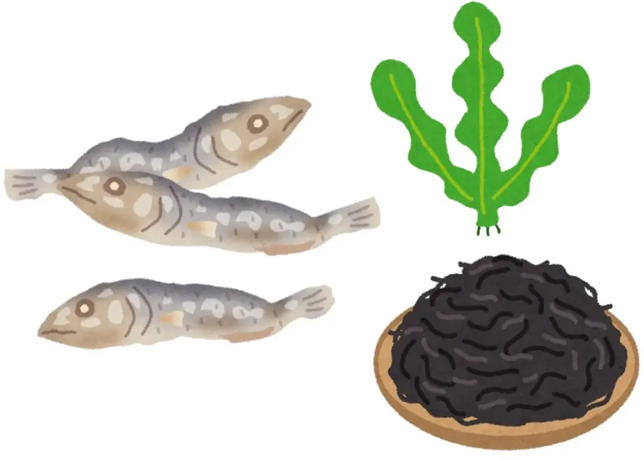 小魚・わかめ・ひじきの画像