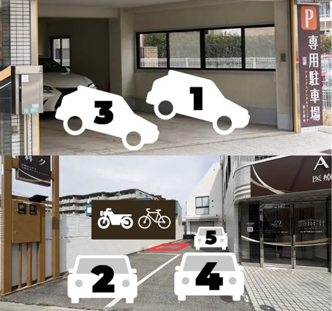 駐車・駐輪・バイク置場のご案内