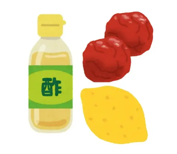 酢・梅干し・レモンの画像